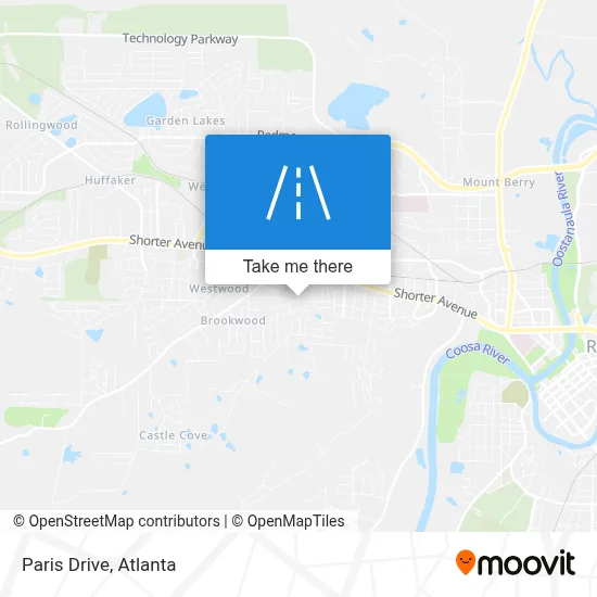 Paris Drive map
