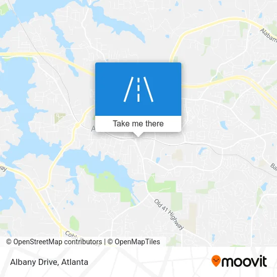 Albany Drive map