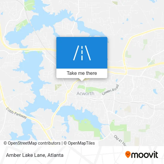 Amber Lake Lane map