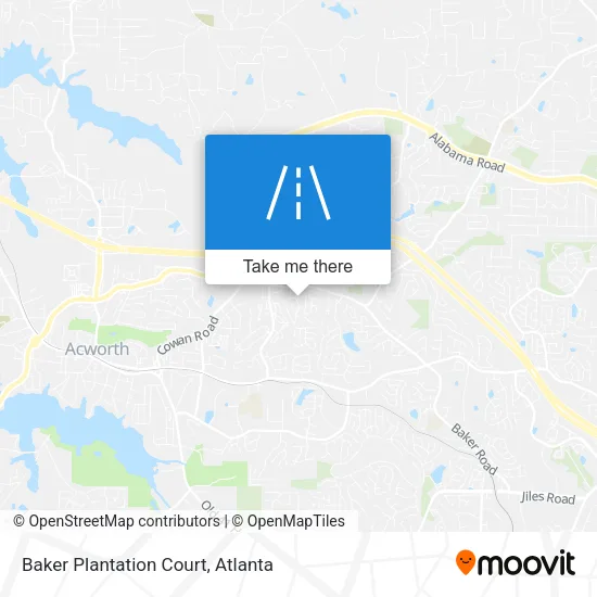 Baker Plantation Court map