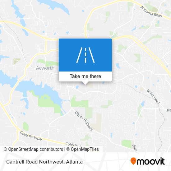 Cantrell Road Northwest map