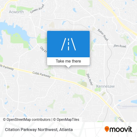 Citation Parkway Northwest map