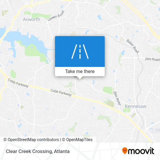 Clear Creek Crossing map