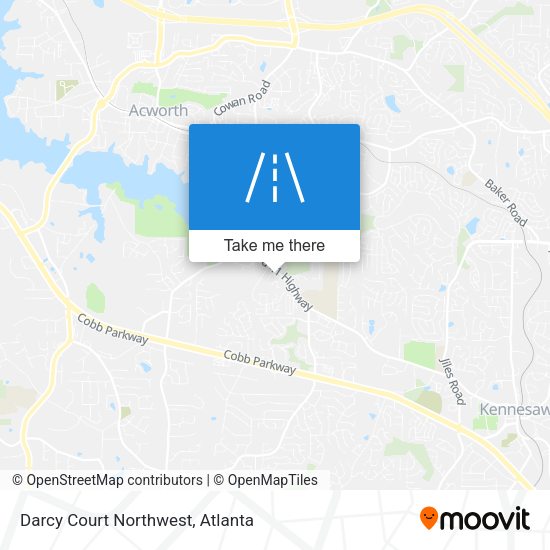 Mapa de Darcy Court Northwest