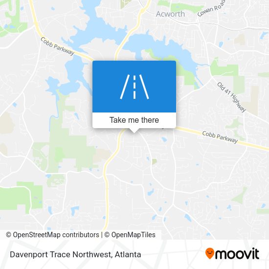 Davenport Trace Northwest map