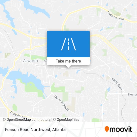 Feason Road Northwest map