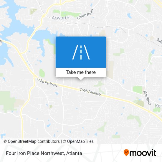 Four Iron Place Northwest map