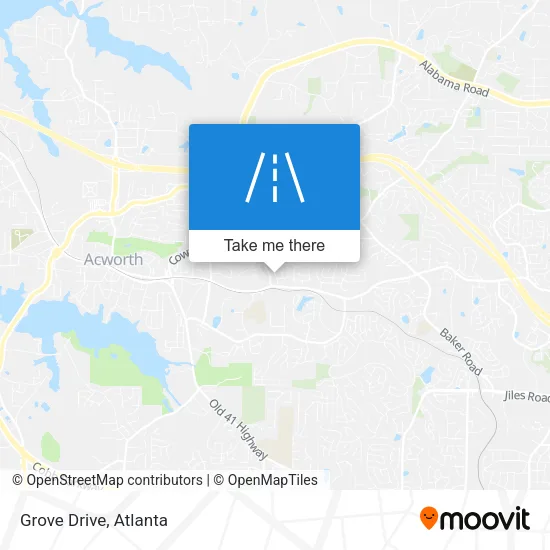 Grove Drive map