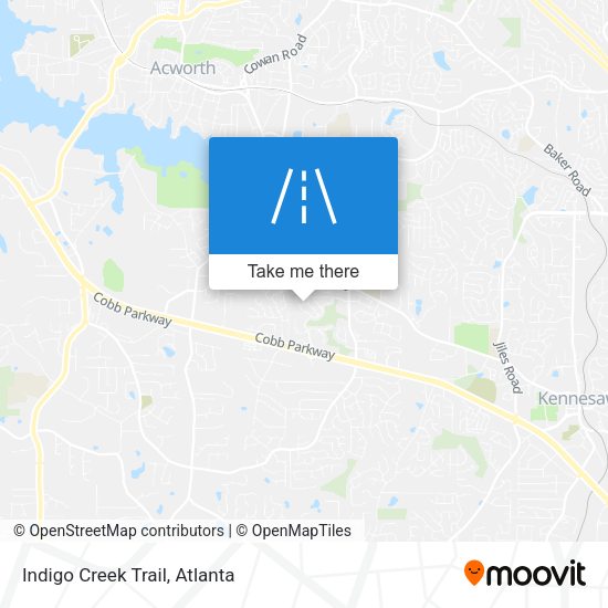 Mapa de Indigo Creek Trail