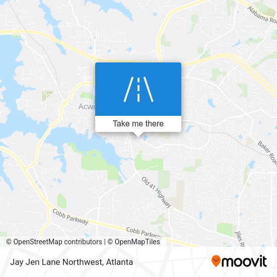 Jay Jen Lane Northwest map