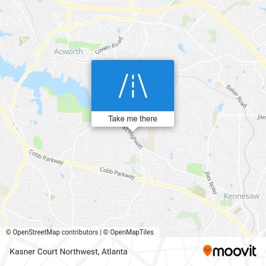 Mapa de Kasner Court Northwest
