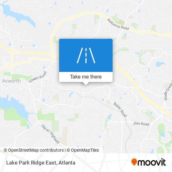 Lake Park Ridge East map