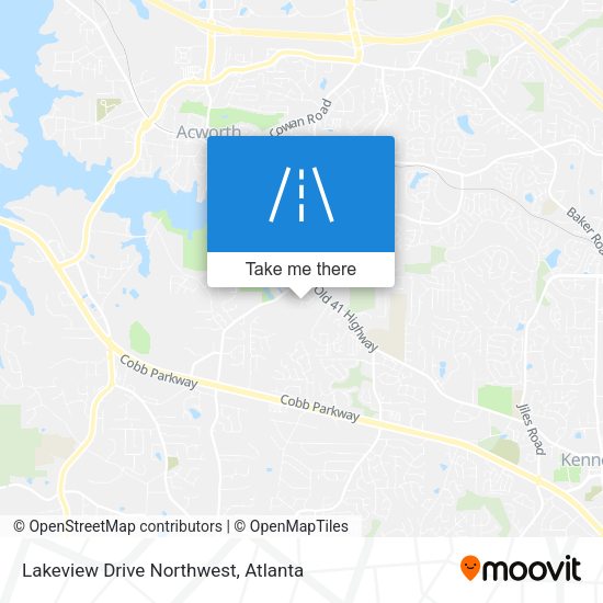 Lakeview Drive Northwest map