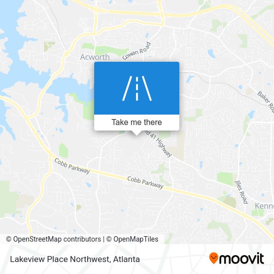 Mapa de Lakeview Place Northwest