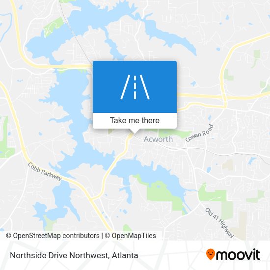 Northside Drive Northwest map