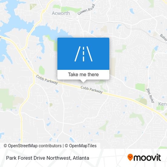 Park Forest Drive Northwest map