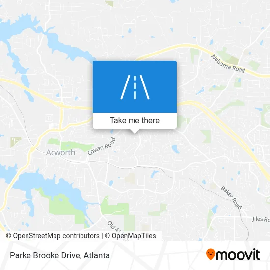 Parke Brooke Drive map