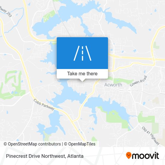 Pinecrest Drive Northwest map