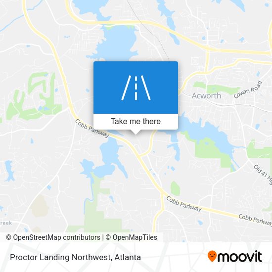 Proctor Landing Northwest map
