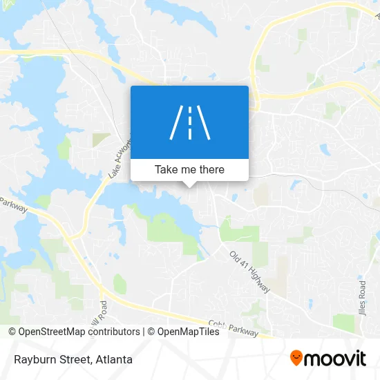 Rayburn Street map
