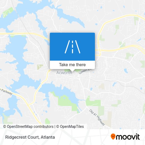 Mapa de Ridgecrest Court