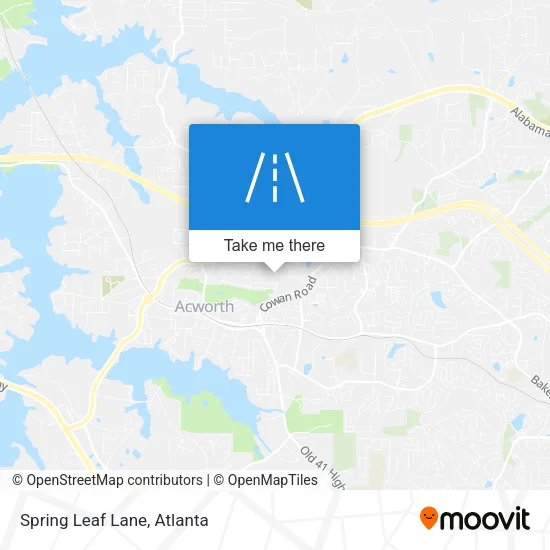 Spring Leaf Lane map