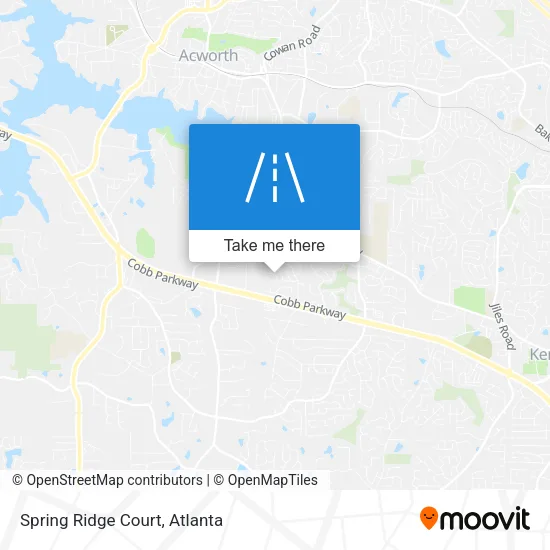 Spring Ridge Court map