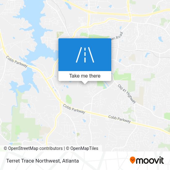 Mapa de Terret Trace Northwest