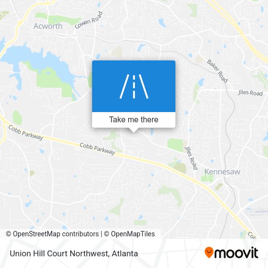 Union Hill Court Northwest map