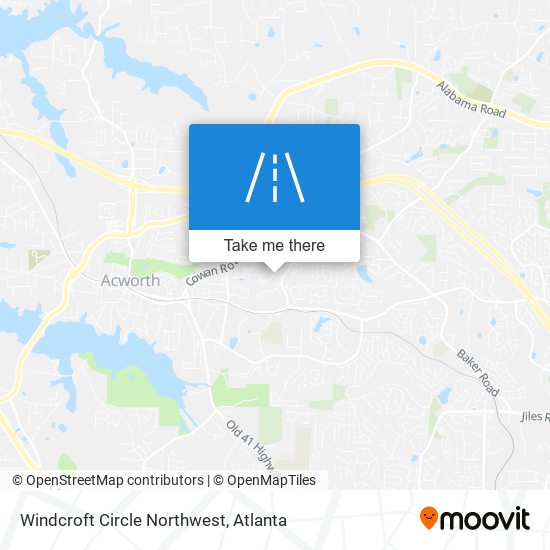 Mapa de Windcroft Circle Northwest