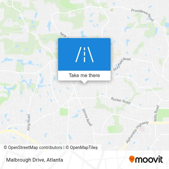 Malbrough Drive map