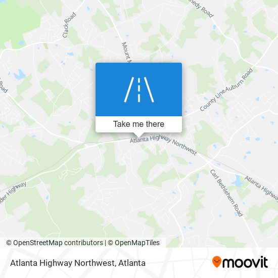 Mapa de Atlanta Highway Northwest