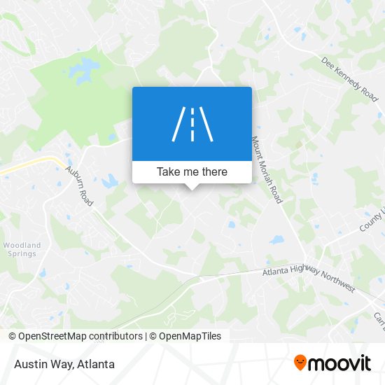 Austin Way map