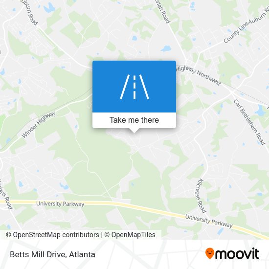Mapa de Betts Mill Drive