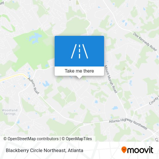 Blackberry Circle Northeast map