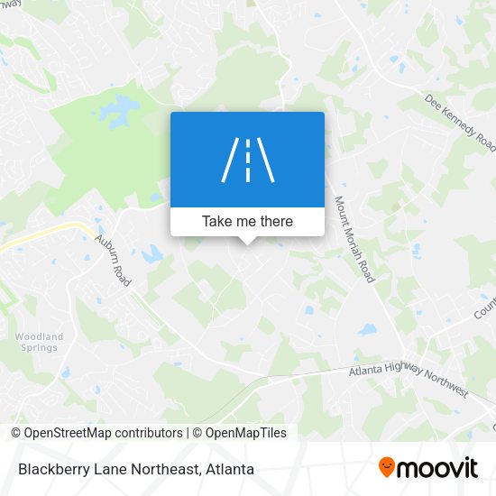 Mapa de Blackberry Lane Northeast
