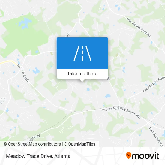 Meadow Trace Drive map
