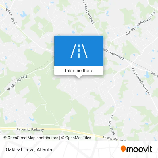 Oakleaf Drive map