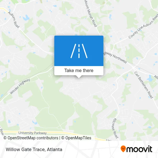 Willow Gate Trace map