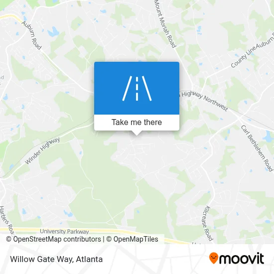 Willow Gate Way map