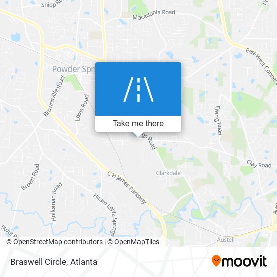 Braswell Circle map