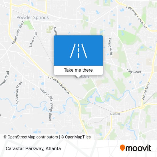 Carastar Parkway map