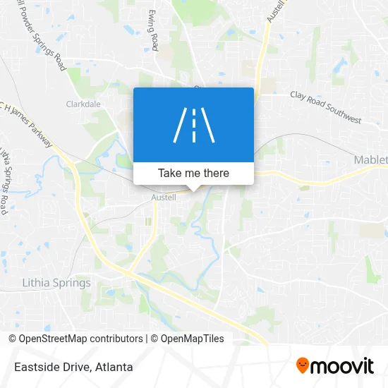 Eastside Drive map