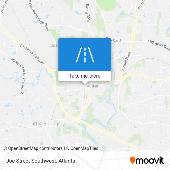 Joe Street Southwest map