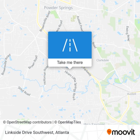 Linkside Drive Southwest map