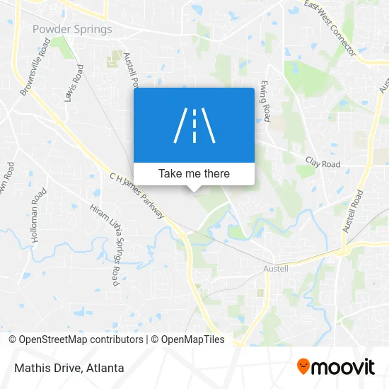 Mathis Drive map