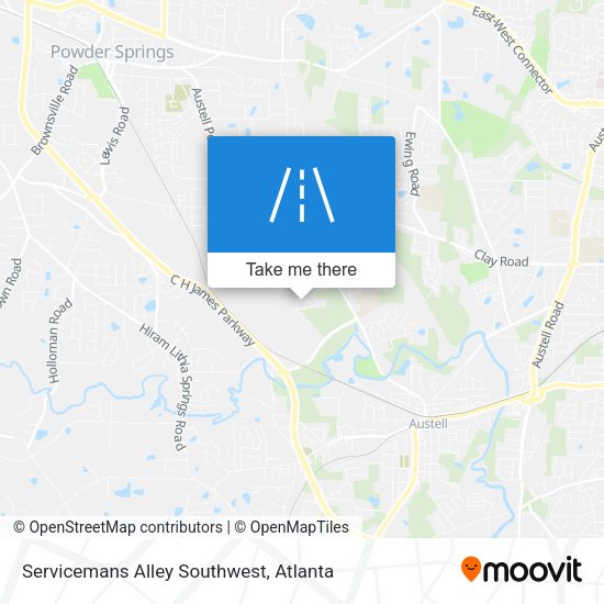 Servicemans Alley Southwest map