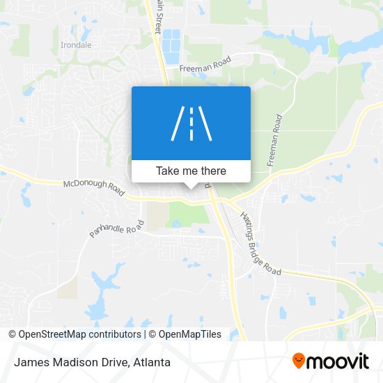 James Madison Drive map