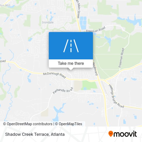 Shadow Creek Terrace map