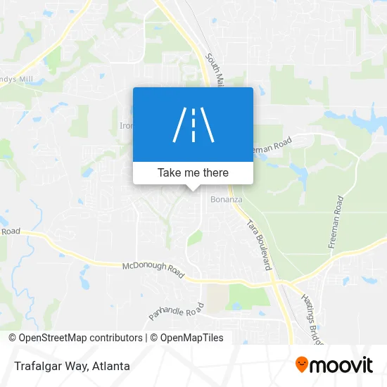 Trafalgar Way map